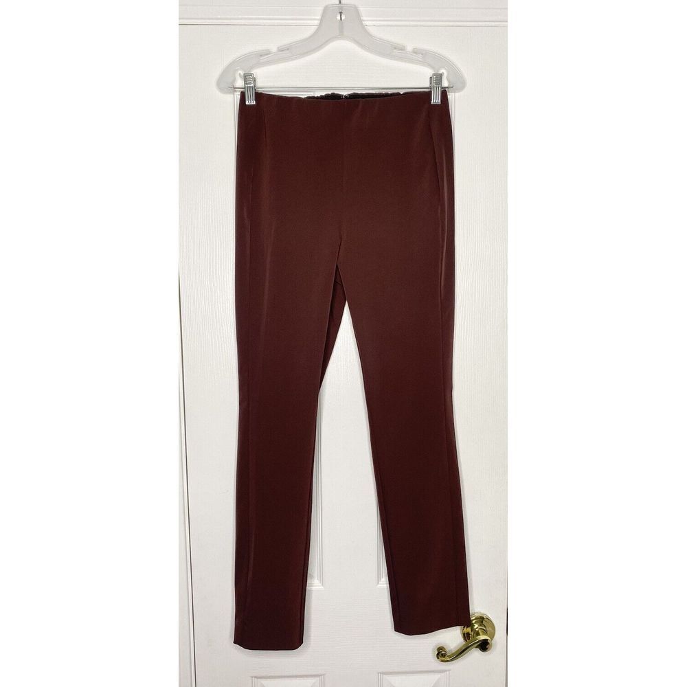Theory Maroon Cropped Ankle Pants